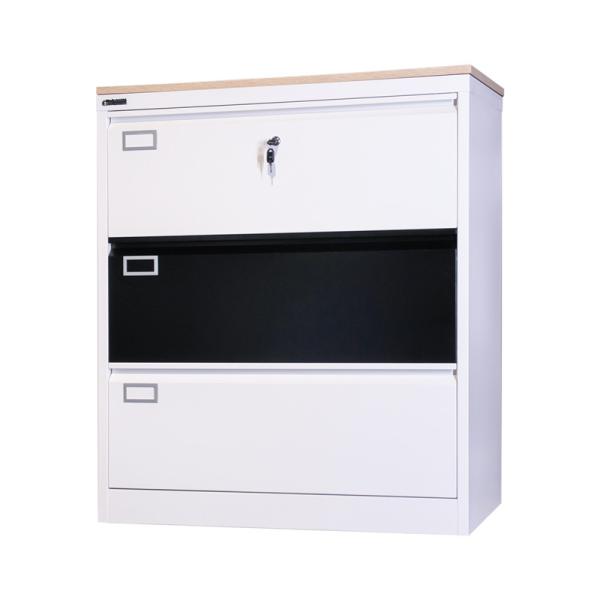 Buy cheap Steel A4/A3/FC Folder Cold Steel Filing Cabinets Three Drawer Storage from wholesalers