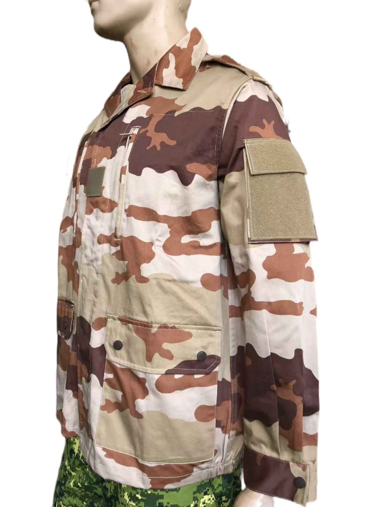Desert Camouflage TC 65/35 Twill French Military Uniform F2 Style For Outdoor Activity