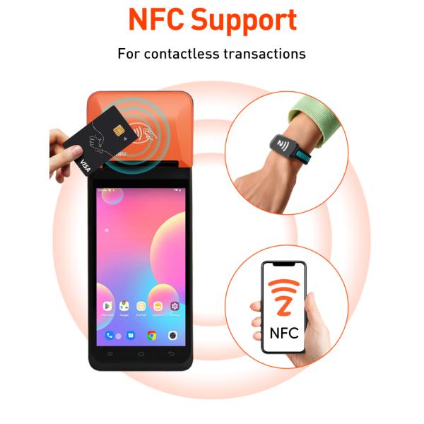 Hanbu Handheld POS Terminal 58mm Thermal Printer 6400mAh Battery