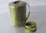 8mm X 200y , 15mm * 200Y Green Plastic Ribbon with PP double sides matt printed