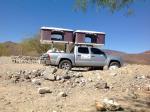 Double Big Foot Automatic Roof Tent , Jeep Hard Top Tent Streamlined Design
