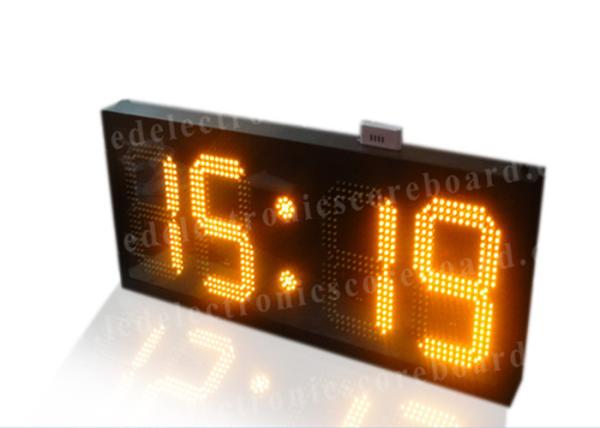 Buy cheap Amber Color Electronic Countdown Timer , Outdoor Type Countdown Led Clock from wholesalers