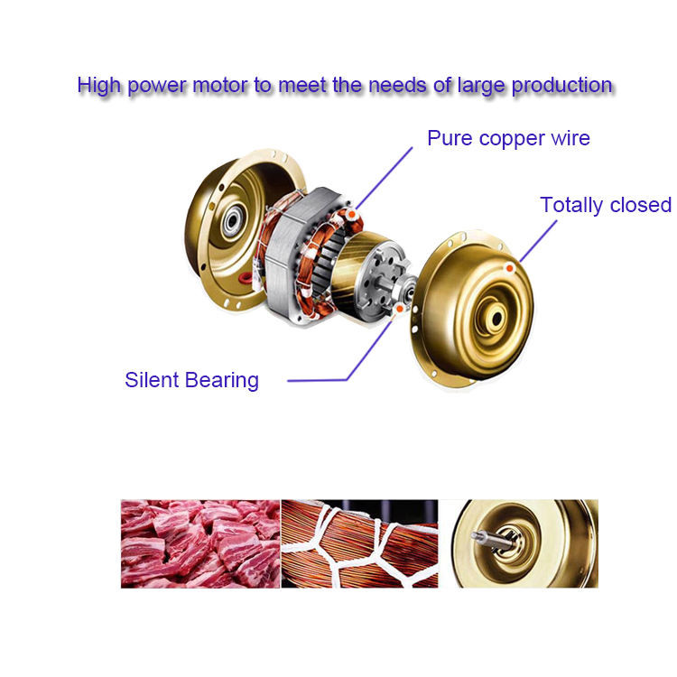 100-600kg/h Meat Processing Machine Beef Cutting Frozen Meat Commercial Meat Cutting Machine
