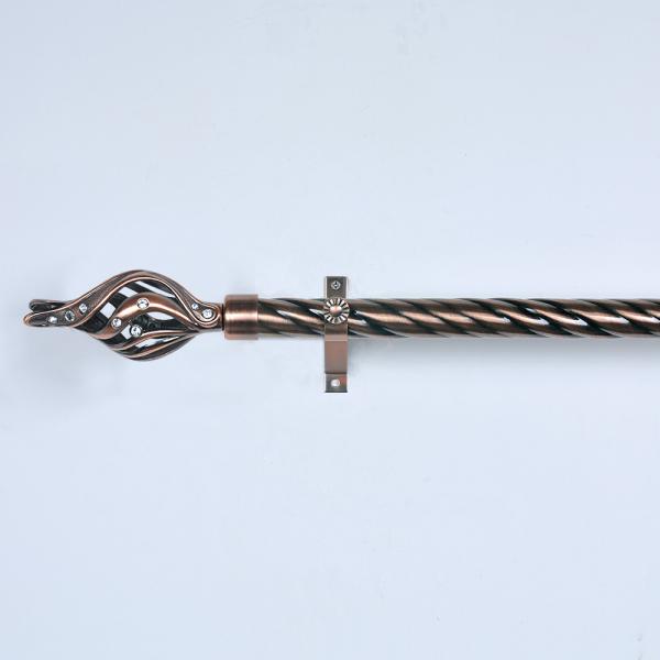 Buy cheap Fashionable Interior Decorative Curtain Hardware Iron Curtain Rod With Rhinestone Head from wholesalers