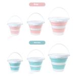Collapsible 10L Foldable Plastic Bucket Space-Saving Design for Camping Car Wash