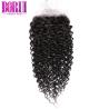 Buy cheap 4*4 5*5 6*6 Brazilian Deep Curly Human Hair , Lace Closure With Baby Hair from wholesalers