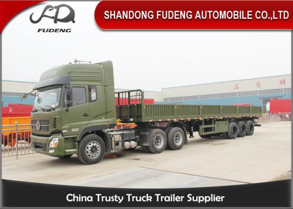 Buy cheap Container transport side wall semi trailer with 600 mm fence from wholesalers