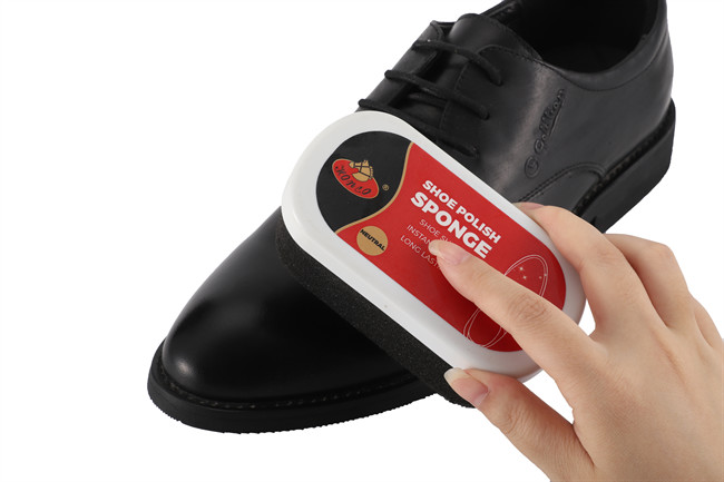 HY-342 Shoe Shine Sponge Round At Both Ends Leather Shoes Quick Shine Instant Shoe Polish
