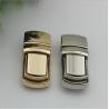 Buy cheap Bag hardware accessory light gold / nickel metal push lock for handbag from wholesalers
