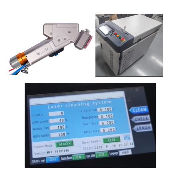Buy cheap 1500W Handheld Single Motor Laser Cleaning Machine with 0-300mm Adjustable Cleaning Beam Size from wholesalers