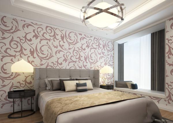 Buy cheap Washable Red Brown Leaf Rustic Floral Wallpaper for Wall Decoration from wholesalers