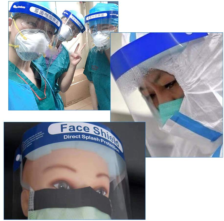 face+ shield mask with plastic shield visors disposable protection face shield