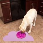 Silicone Pet Feeding Food Mat Dog Cat Placemat Mat With Raised Edge Anti-Slip