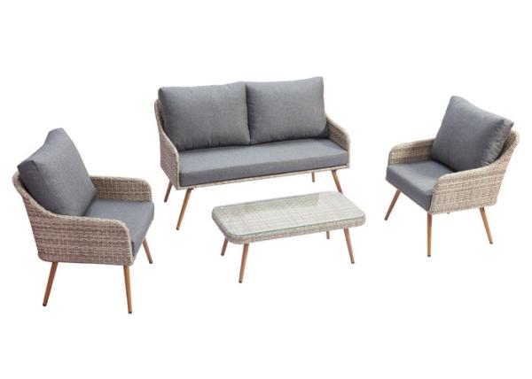 Buy cheap Patio Poly PE Rattan Weave Lounge Sofa Outdoor Garden Furniture from wholesalers
