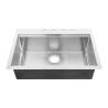 Buy cheap 100% Brand New Stainless Steel Hospital Sink With Lifetime Warranty / Topmount Stainless Steel Kitchen Sink from wholesalers