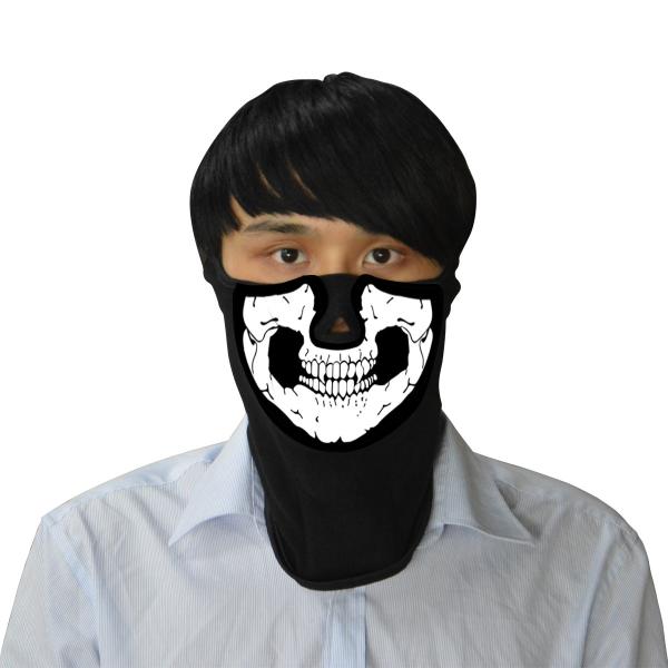 Buy cheap Wholesale New hot sale popular music party led mask Halloween raveface glow in the dark light sound activated el mask from wholesalers