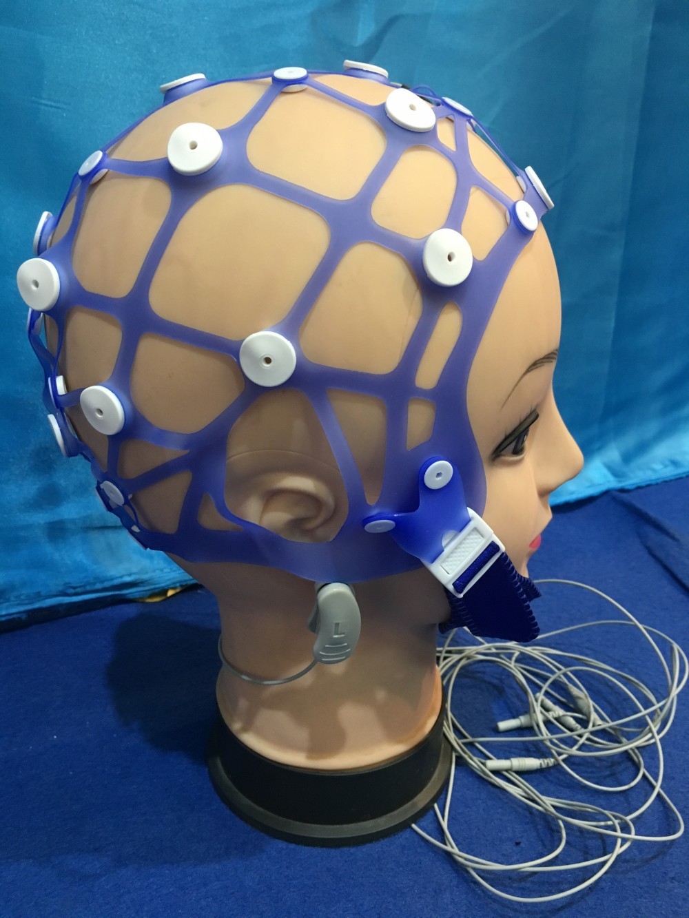 Medical Separating Neurofeedback Silicone EEG Electrode Cap, 20 Leads Cup Electrode EEG Hat