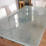 CE Certified 8mm 10mm Tempered Flat Round Glass Furniture Table Top Safety Glass