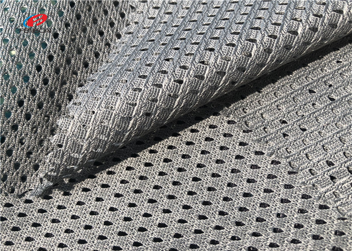 Warp Knitted 100% Polyester Net Mesh Lining Fabric 100gsm For Sportswear