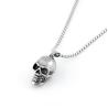 Buy cheap Skull titanium steel necklace with European and American style men's stainless steel skull necklace pendant from wholesalers