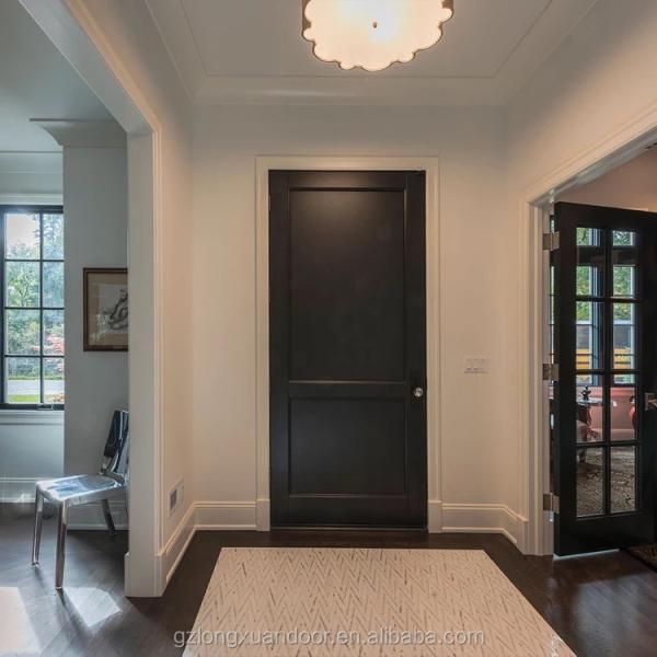 Buy cheap Modern Black Solid Wood Internal Doors 2.1m Height Space Saving from wholesalers