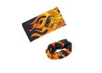Polyester Orange Bandana Neck Gaiter , Motorbik Seamless Connect Head Scarf