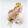 Buy cheap New frog animal pewter cartoon jewelry box metal gift box Frog trinket box from wholesalers