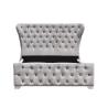 Buy cheap Customizable Crushed Velvet King Home Furniture Bed Frame With Buttons from wholesalers