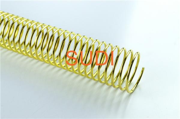 Buy cheap Book Gold Plated Coil Binding 32mm 4:1 Pitch from wholesalers