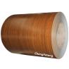 Buy cheap PVDF Coating Wood Grain Coil Coated Steel , Furniture Material Galvanised Steel Coil from wholesalers