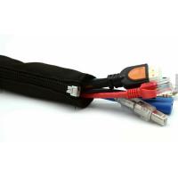 Buy cheap Woven Zip Up Cable Sleeves Braided Wrap Custom Diameter For Cable Tidy Sleeve product