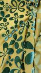 Flower Pattern Korean Velvet Fabric 140gsm For Women'S Wear Scarf