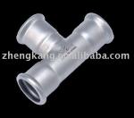 Female Connection Stainless Steel Equal Tee DVGW Standard Plumbing Type