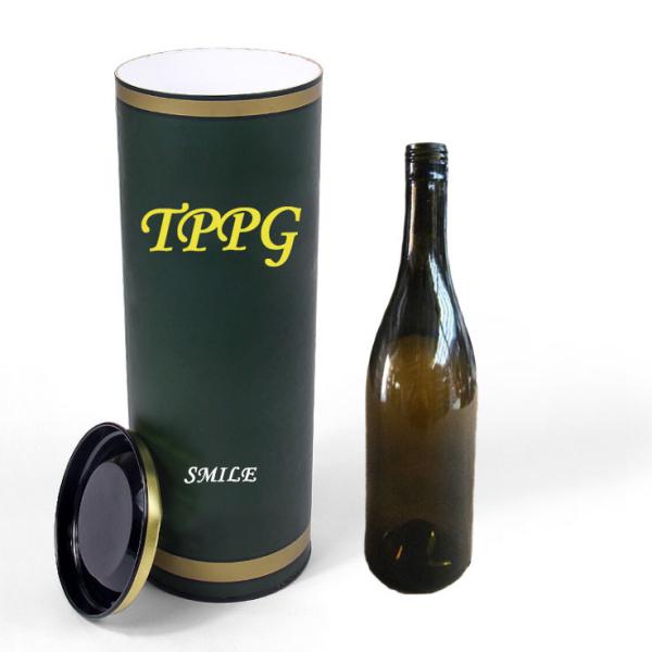 Buy cheap UV Coated Cardboard Wine Tube , Embossing Wine Storage Boxes Cardboard from wholesalers
