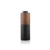 Buy cheap New Developed Wooden Bamboo Cap Round Dark Violet Glass Bottle with lotion pump from wholesalers