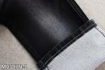 9.5oz Fake Knit Denim Fabric Sulfur Black Double Layers Stretch