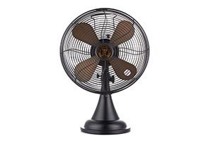 Buy cheap ETL Oscillating Retro Metal Desk Fan 12 Inch 30W 3 Speed Antique Copper from wholesalers