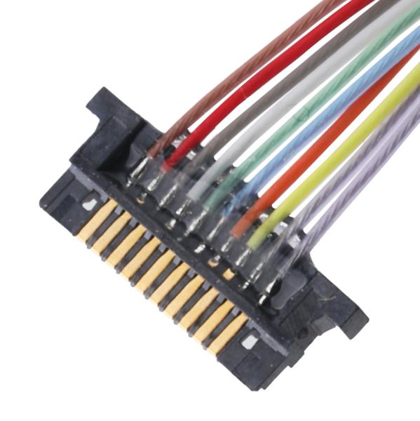 Lvds Coaxial Cable Connector For Lcd Monitor DW-5 20598-010T-02 0.5mm Pitch 10
