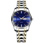 Tungsten Steel Calendar Quartz Watch Waterproof Men'S Wrist Watches