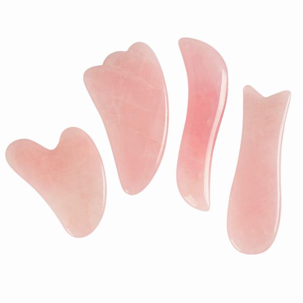 Buy cheap 4 Pieces Rose Quartz Jade Gua Sha from wholesalers