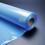 80 Micron Opaque Blue Release Coating Polyester Film Silicone UV Cured