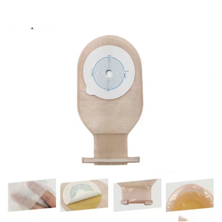 Plastic Hook High Barrier Soft PVDC CO Extrusion Film Ostomy Bag Transparent User Friendly For Wound Care