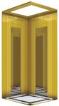 4 Persons 320KG Personal Home Elevators / Glass Type Luxury Villa Lift 0.4m/s