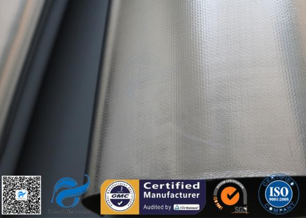 0.5mm Aluminium Foil / Silver Coated Fabric Fibreglass Fabric For Heat