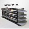 Buy cheap Commercial Wine Rack Grey Liquor Store Display Shelving from wholesalers