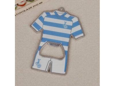 Buy cheap Innovative T Shirt Shape Bottle Opener,Cool promotional gift, casting metal T shirt shape beer bottle opener, printed lo from wholesalers