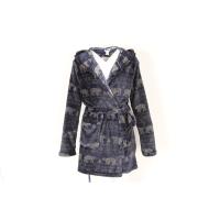 Buy cheap Printed Womens Full Length Hooded Bathrobe Ladies Thick Fluffy Dressing Gown product