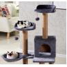 Buy cheap Wood Cat House Scratcher Black Cat Scratching Pole Tower Customized from wholesalers