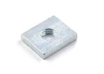 Custom-made Galvanized Square Mild Steel Nuts M6 carbon steel nuts