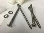 Stainless steel toilet fitting screw, nylon seven-word screw set
